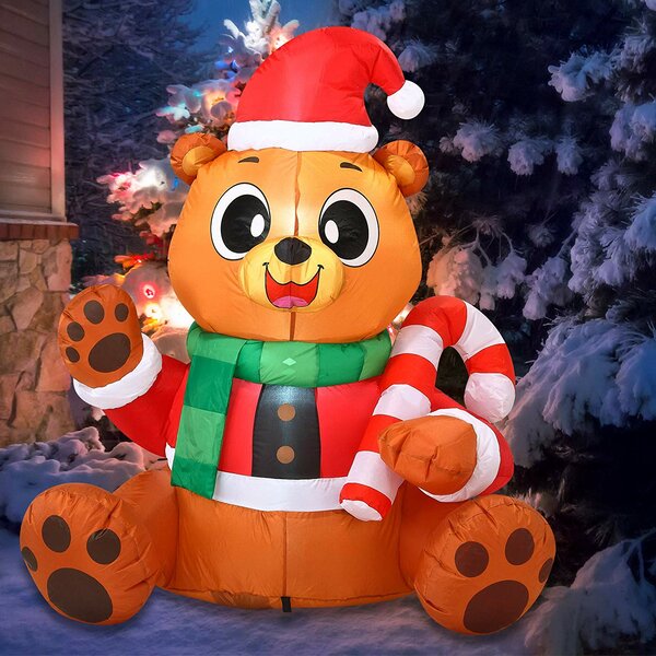 inflatable christmas teddy bear